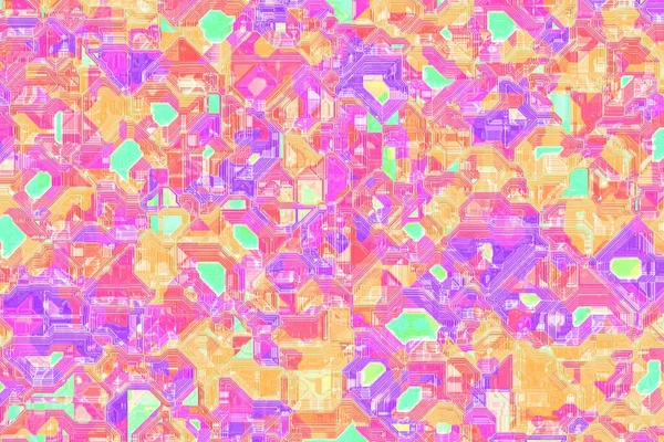Kreativ Erstaunlich Optisch Bunt Säure Toxisch Muster Computer Grafik Hintergrund — Stockfoto