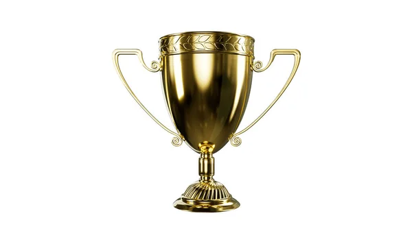 Pretty Goldish Award Chalice Tournament Achievement Symbol Isolated Object Illustration — Stock Photo, Image