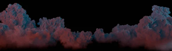 Фон Огромной Ночной Панорамы Кучевой Обособленности Природа Иллюстрации — стоковое фото