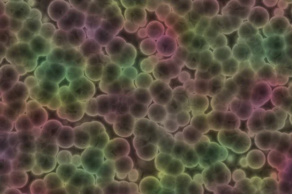 Modern Artistic Big Amount Organic Living Cells Digital Graphic Background — Stockfoto