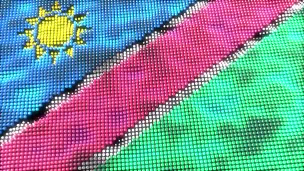 Flaga Flagi Namibii — Wideo stockowe