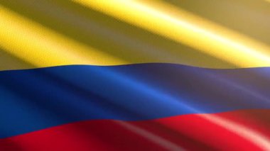 Kolombiya parlak bayrağı - döngü animasyonu