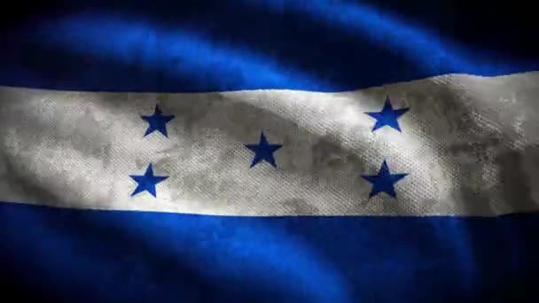 Flaga Grunge Hondurasu Animacja Pętlowa — Wideo stockowe