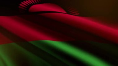 Malavi bayrağı - döngü animasyonu