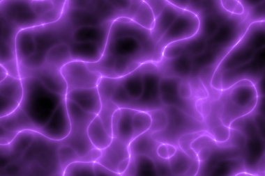 İnanılmaz mor ışık saçan elektrik dalgaları bilgisayar grafiksel arkaplan çizimi