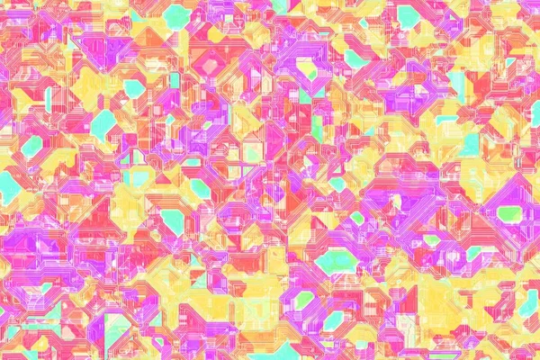 Amazing Design Optic Multi Colored Acid Pattern Computer Art Texture — 스톡 사진