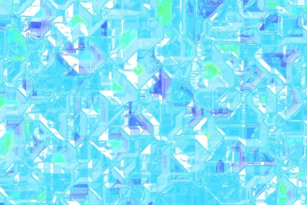 Künstlerische Digitale Kristalle Vorlage Computer Grafischer Hintergrund Illustration — Stockfoto