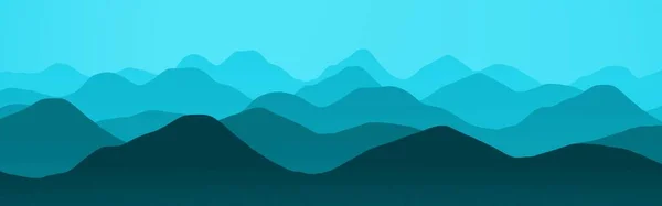 Creative Light Blue Mountains Slopes Dusk Computer Graphics Backdrop Illustration — Stok fotoğraf