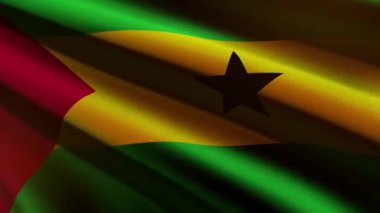 Sao Tome and Principe flag - loop animation