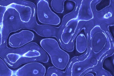 cute liquid glossy steel waves digital art background illustration