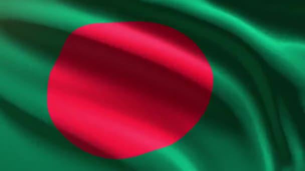 Bandera Festiva Bangladesh Animación Bucle — Vídeo de stock