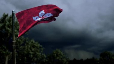 Kara Fırtına Kümülüs 'te her bayram için Hong Kong bayrağı sallıyor
