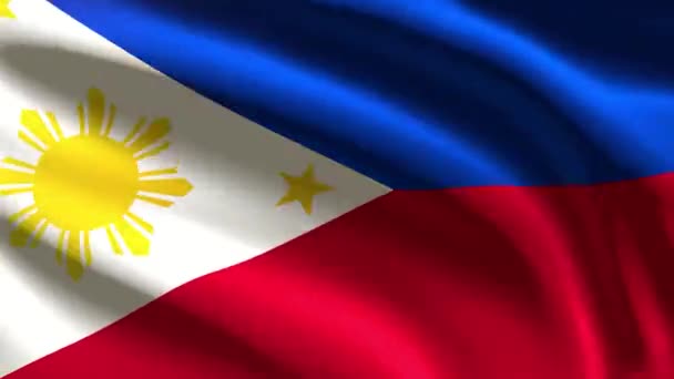 Filipinler Bayrağı Döngü Animasyonu — Stok video