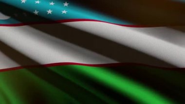 Özbekistan bayrağı - döngü canlandırması