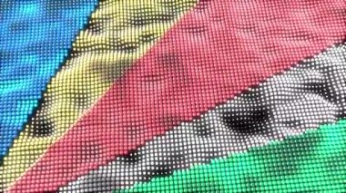 Seyşeller web konsept bayrak döngüsü