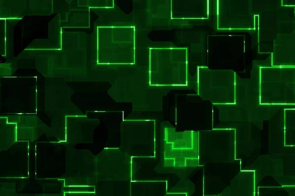 Schönes Design Green Tech Elektronisches Licht Digitale Grafik Hintergrund Illustration — Stockfoto