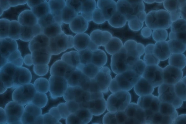 Carino Disegno Blu Molte Cellule Organiche Grafica Digitale Texture Sfondo — Foto Stock