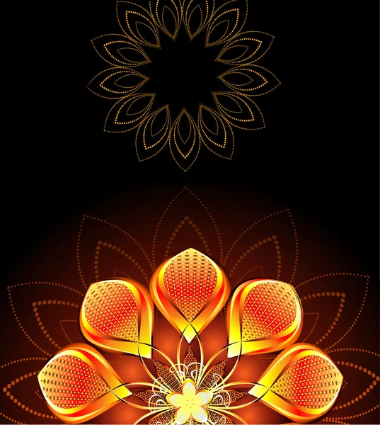 Abstract floare strălucitoare — Vector de stoc