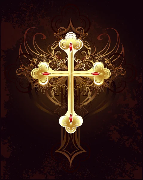 Croix d'or — Image vectorielle