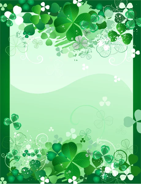 Design with leaf clover — Stock Vector