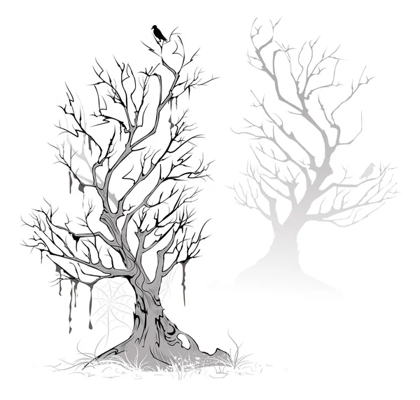 Abgestorbene Bäume — Stockvektor