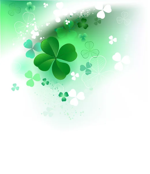 Clover on a light background — Stock Vector