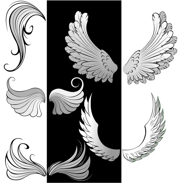 Stylized wings — Stock Vector