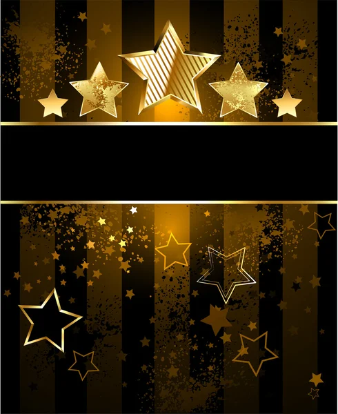 Striped background with stars — Stock Vector