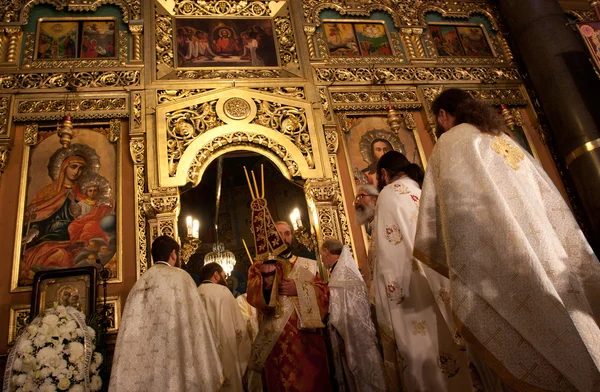 Liturgia Iglesia de San Nedelya — Foto de Stock