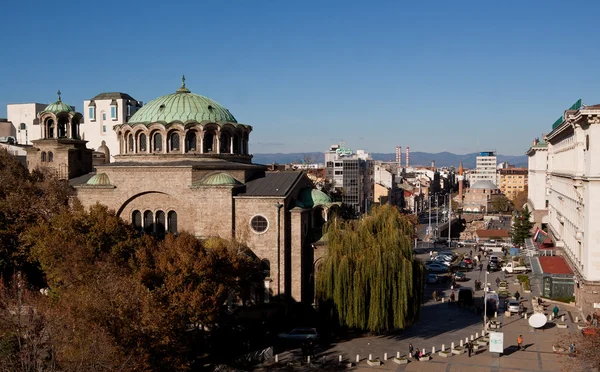 Church st Nedelya Sofia downtown vew — Stock Photo, Image