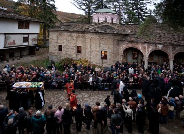 Patriarch Maxim of Bulgaria funeral tomb clipart