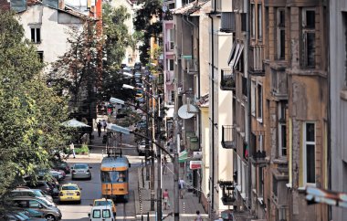 Sofya Bulgaristan genel sokak görünümü