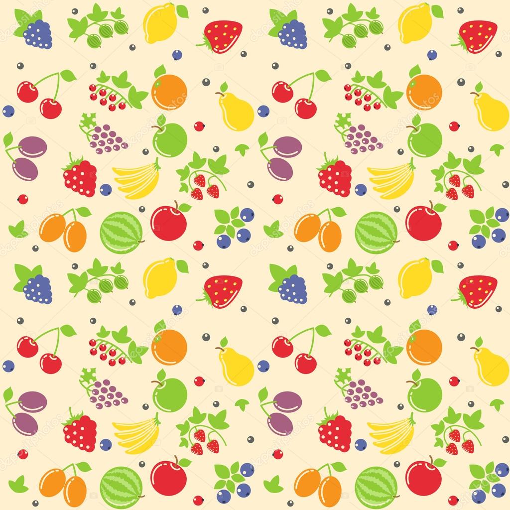 Seamless fruit texture — Stock Vector © aleksangel 21966981