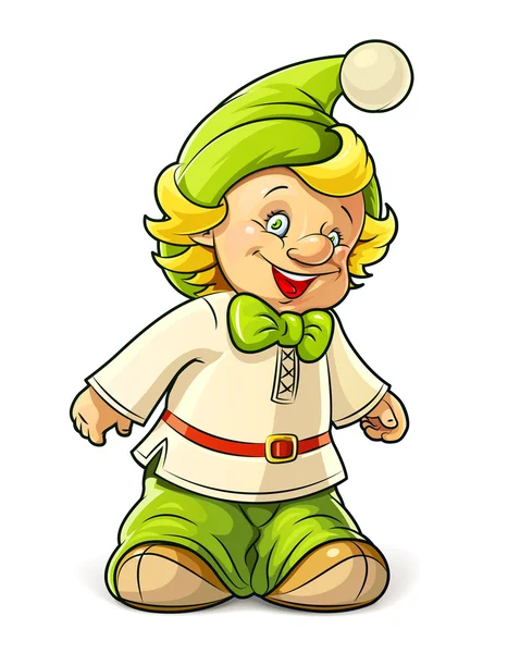 Маленький хлопчик gnome — стоковий вектор