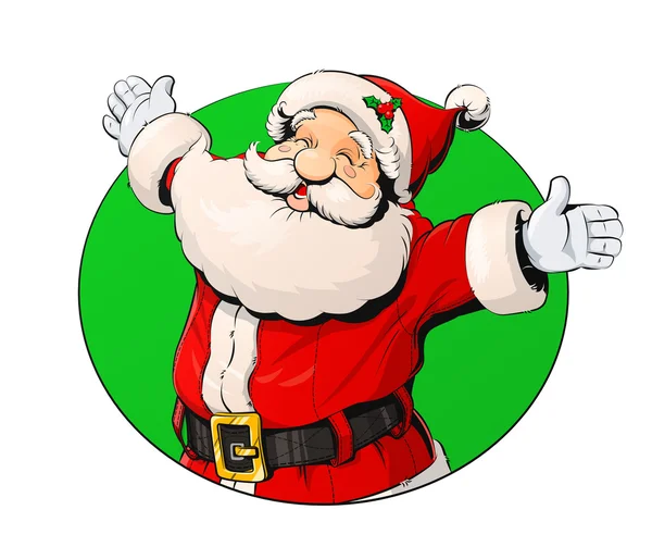 Santa Claus sonriente — Vector de stock