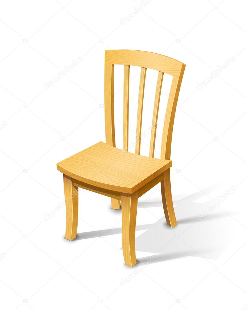 Wooden chair Stock Vector by ©aleksangel 35489147