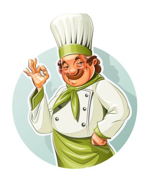Tamam Cook göstermek gülümseyen