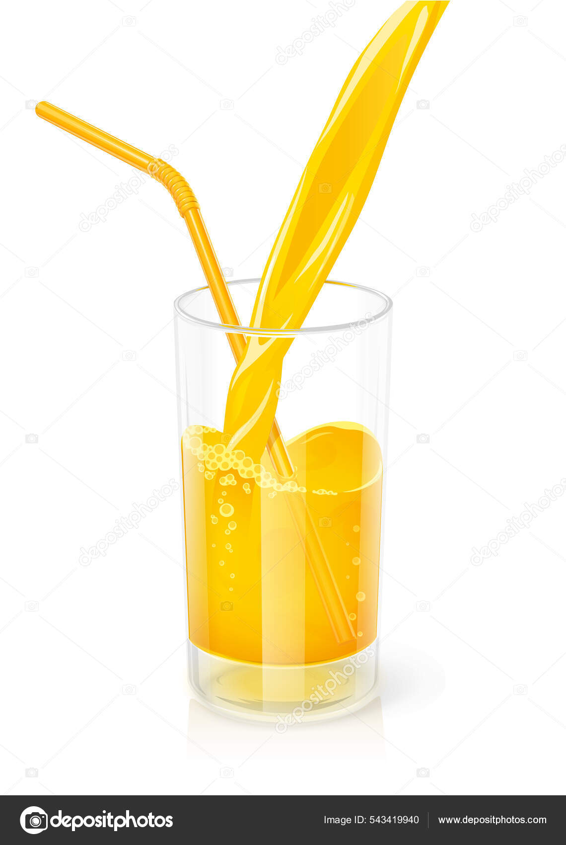 Vaso para beber con zumo de Vajilla de Vector