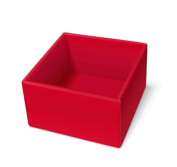Kırmızı hediye takı kutusu. vektör çizim. — Stok Vektör