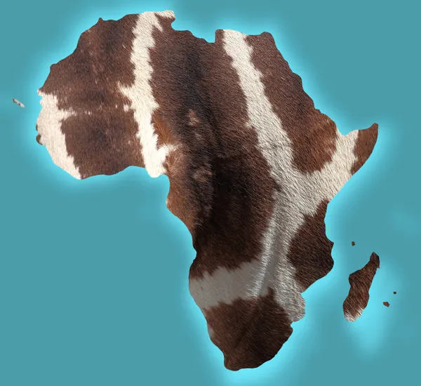 Χάρτης της Αφρικής — Φωτογραφία Αρχείου