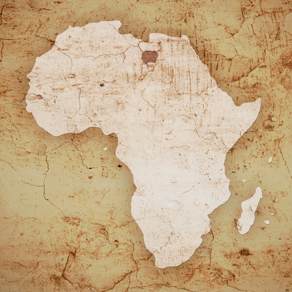 Textured map of africa