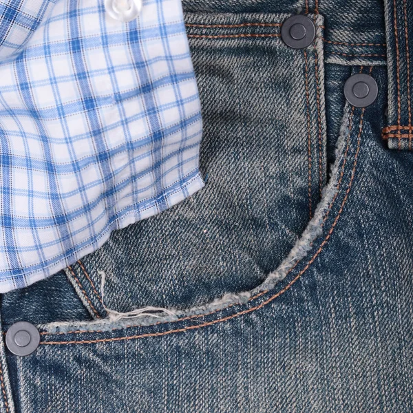 Jeans och skjorta — Stockfoto