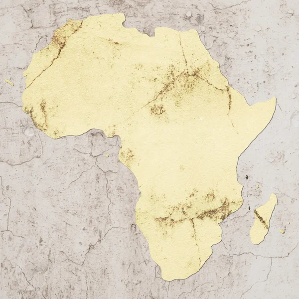 Mapa Afriky — Stock fotografie