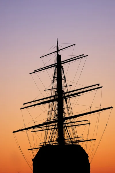 Schip silhouet — Stockfoto