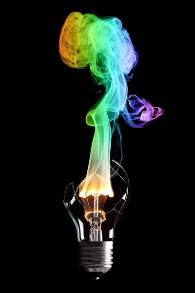 電球と火災 — ストック写真