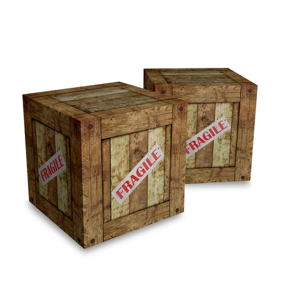 Caixa frágil — Fotografia de Stock