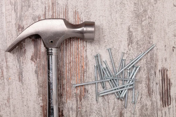 Hammer and nail — Stock Photo, Image