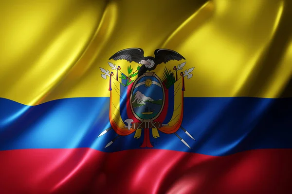 Representación Una Bandera Nacional Ecuador —  Fotos de Stock