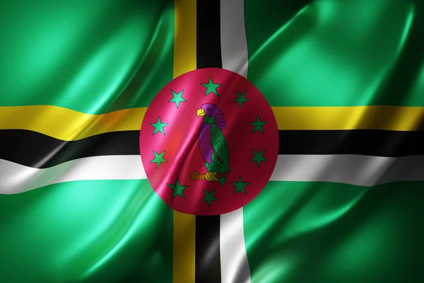 Зображення Національного Прапора Домініки — стокове фото