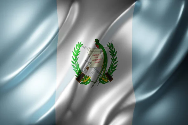 Darstellung Einer Nationalflagge Guatemalas — Stockfoto